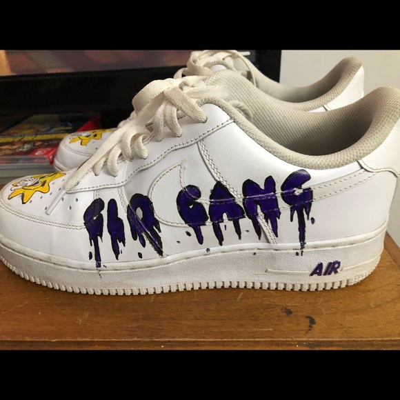 CUSTOM AF1s W/ FOAMPOSITS Mens Size 10 - Picture 2 of 5